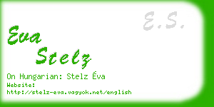 eva stelz business card